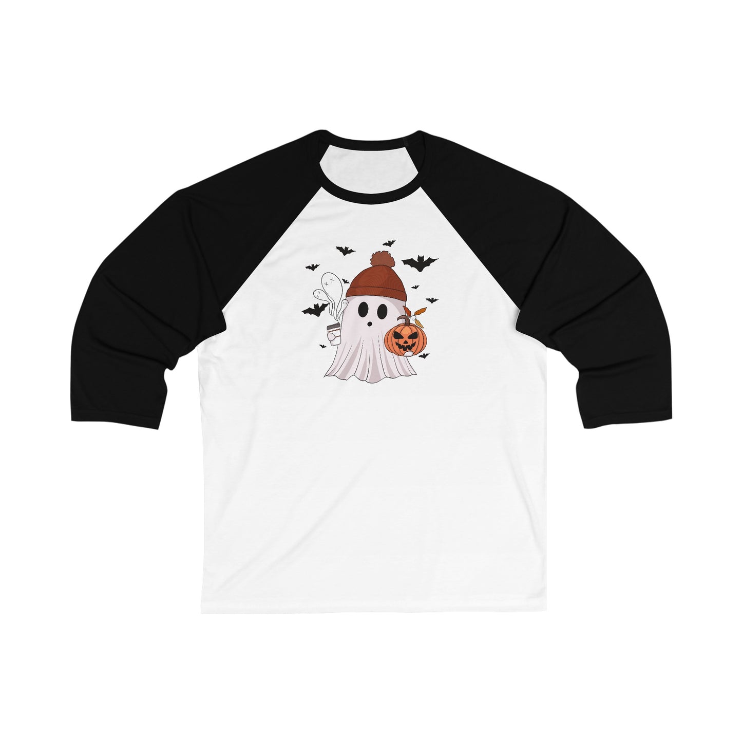 Cozy Ghost 3\4 Sleeve Baseball Tee