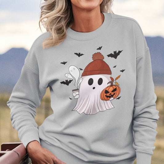 Cozy Ghost Crewneck Sweatshirt