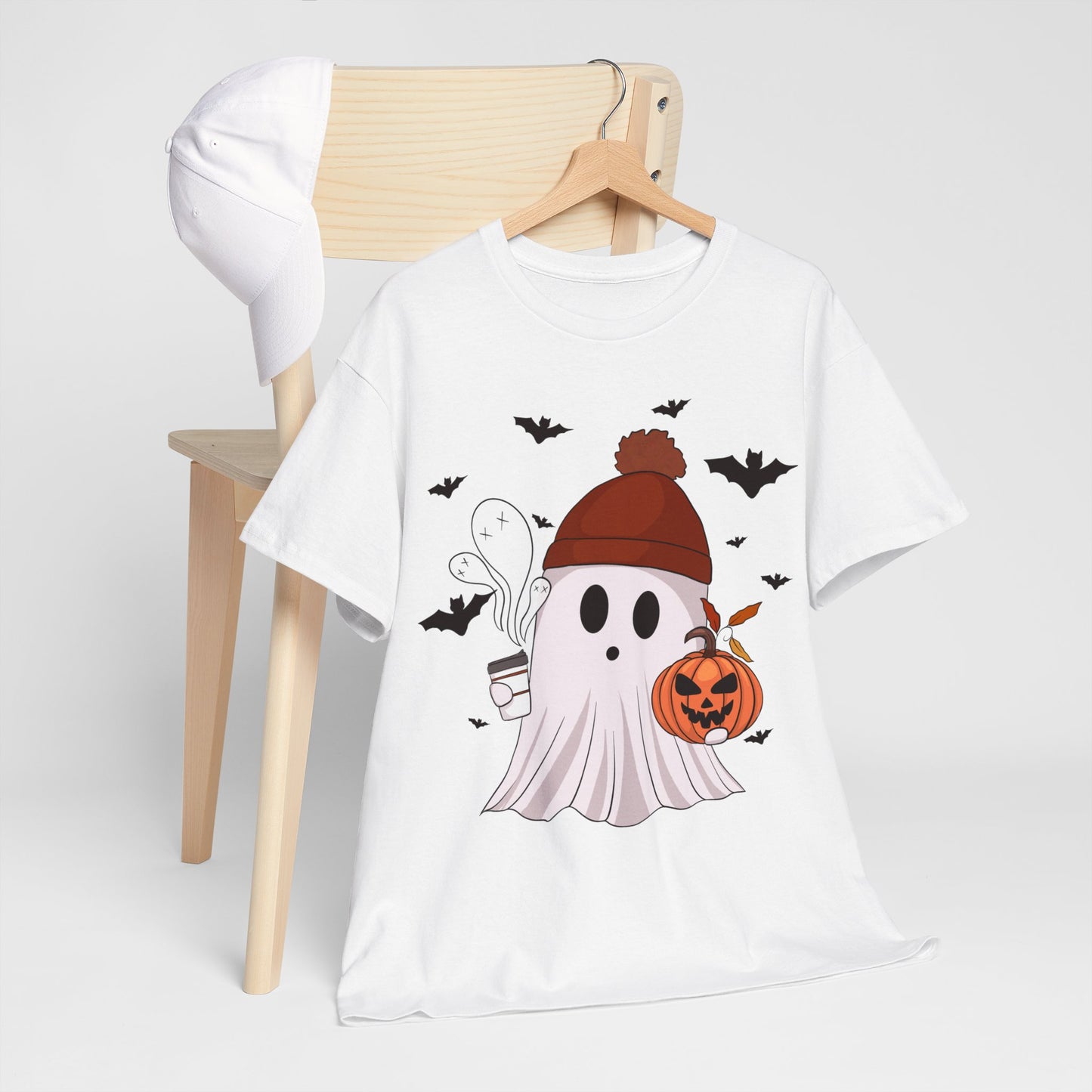 Cozy Ghost Tee - Perfect for Halloween and Beyond!