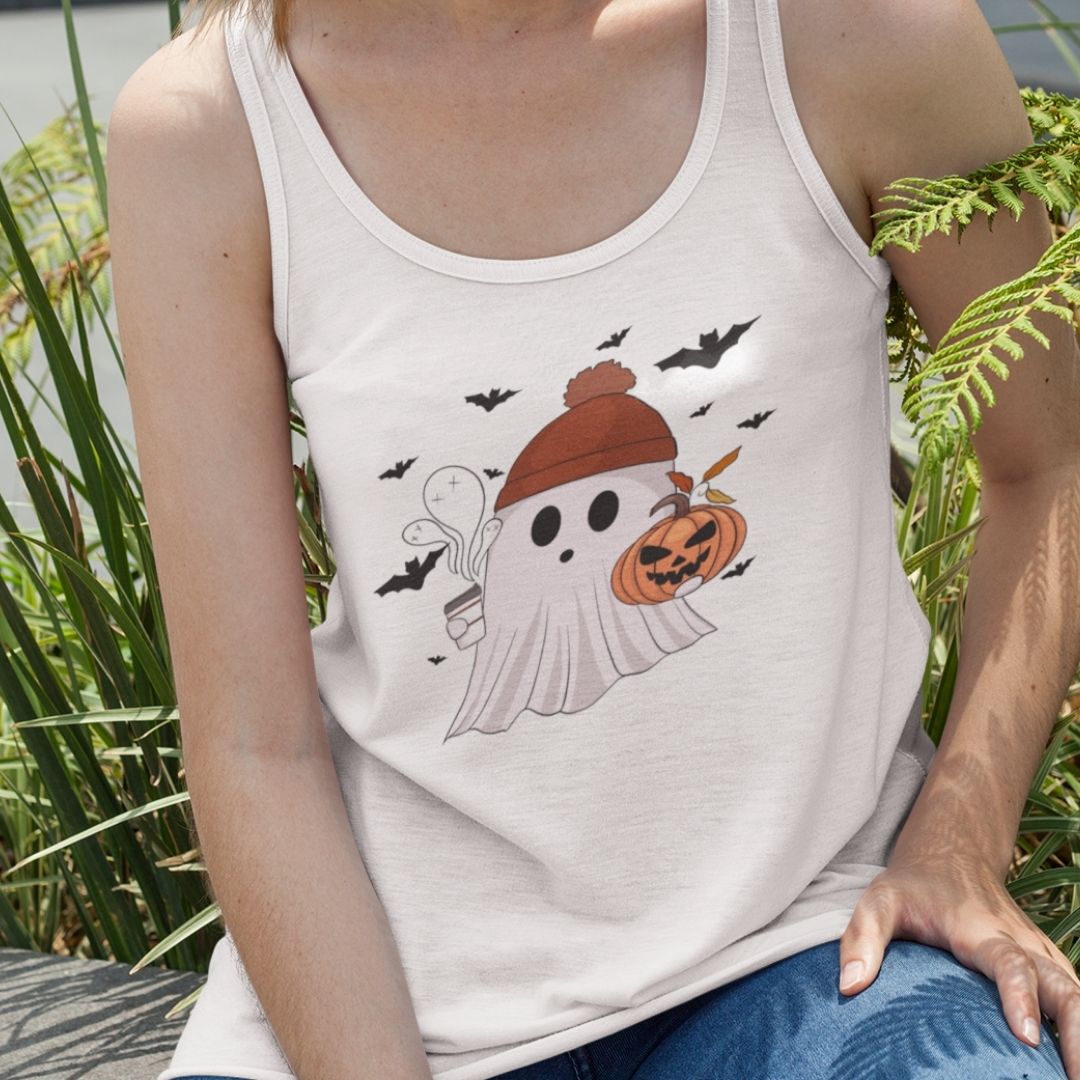 Cozy Ghost Racerback Tank