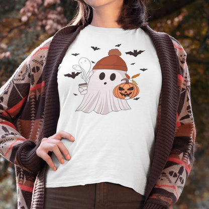 Cozy Ghost Tee - Perfect for Halloween and Beyond!