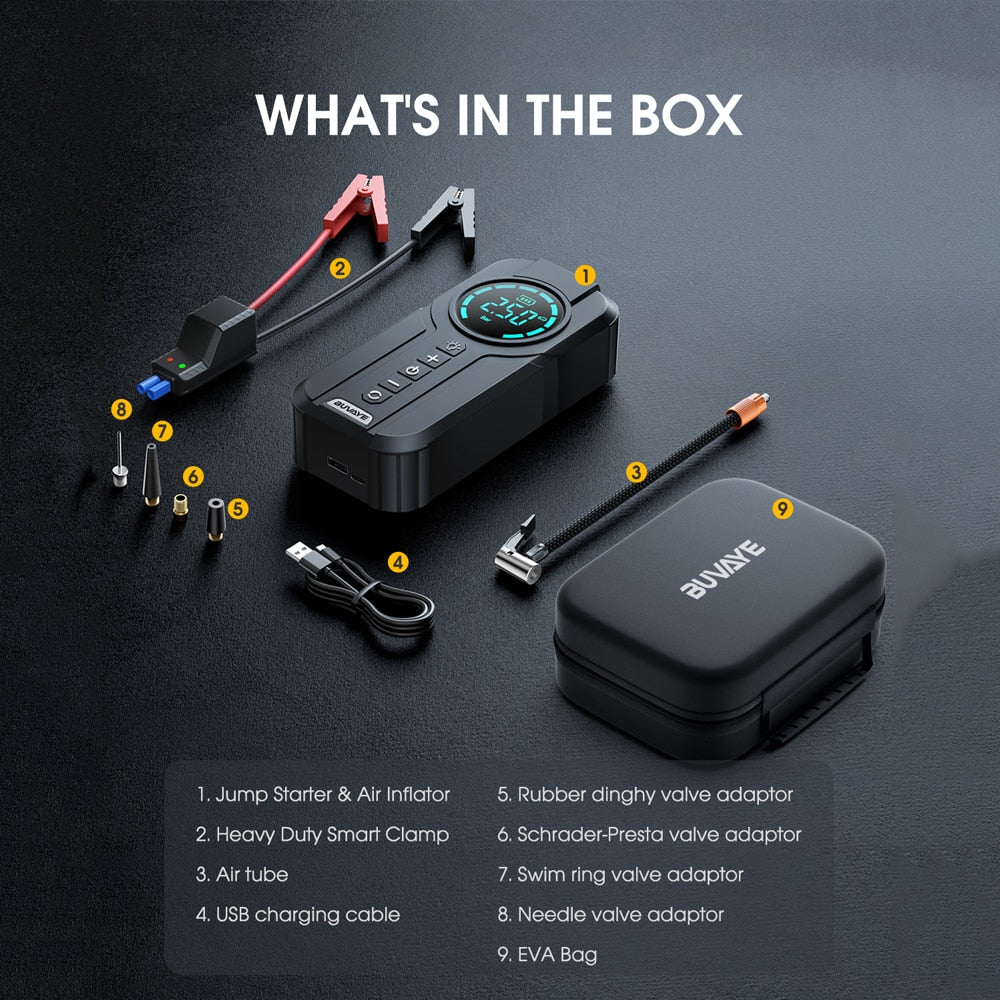 PowerFlow 1000X - Portable Multi-function Car Jump Starter