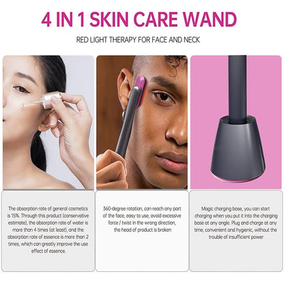 Red Light 4-in-1 Skincare Tool Wand