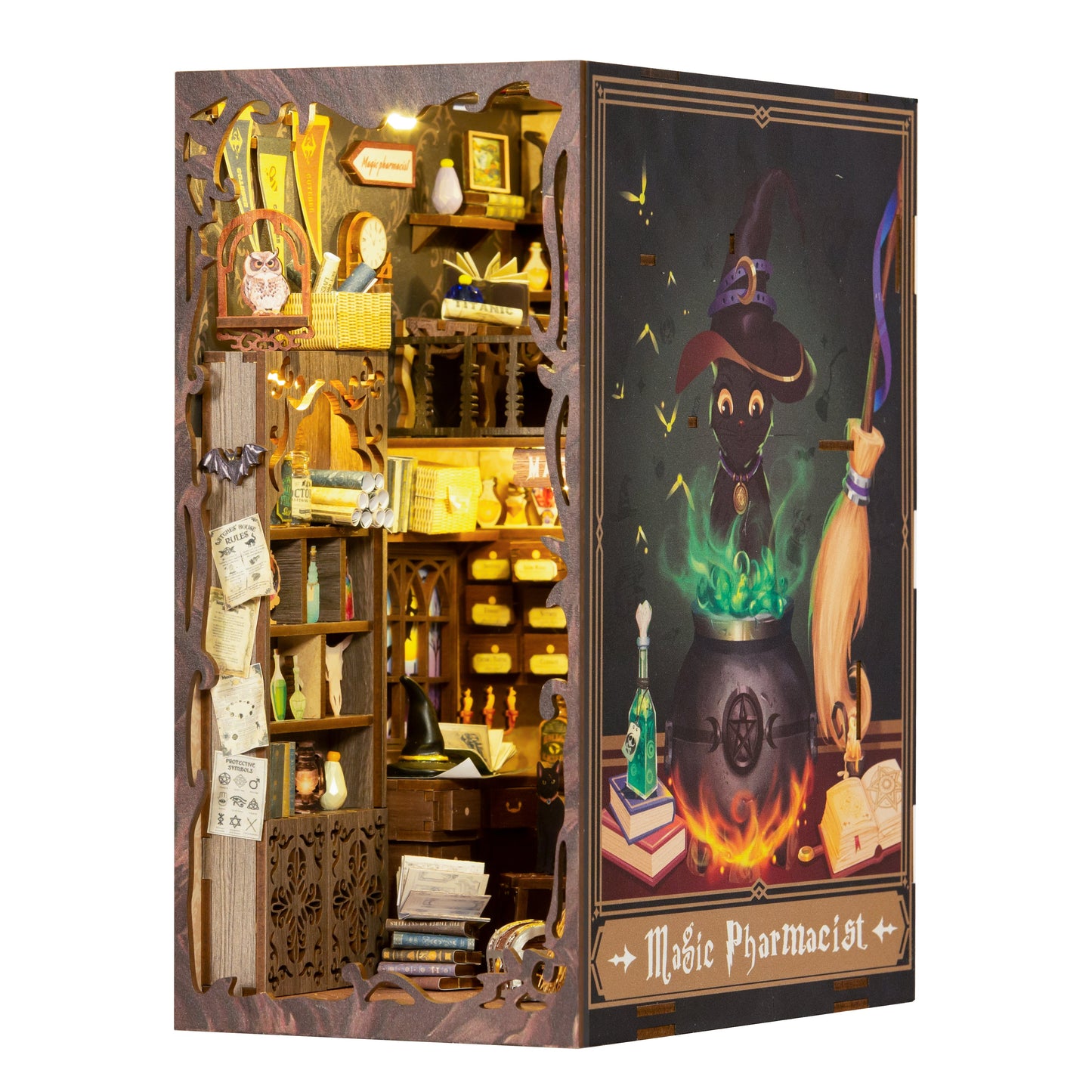 Magic Pharmacist Book Nook | Anavrin (Dust Cover Included)